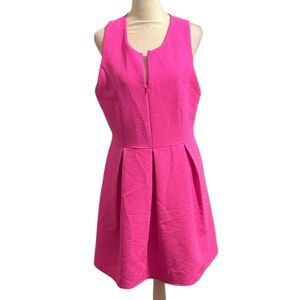 GIANNI BINI hot pink midi cocktail dress size large